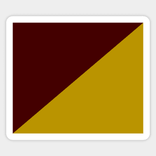 Maroon And Yellow Geometrical Sticker
